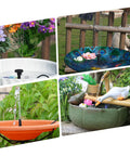 Solar Water Fountain Pump Kit For Outdoor Features 2026 Upgraded DIY Kit With 6 Nozzles And 9.8ft Power Cord in various setups