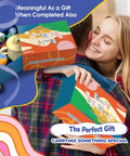 Couple holding Landscape Punch Needle Coaster Kit For Beginners And Adults 6 Patterns Complete Tools Yarns Hoop Felt Pieces