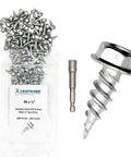 Gutter Screw Kit Half Inch 8 Stainless Steel Zip Screws With Self Piercing Xtra Sharp Tip And Quarter Inch Hex Washer Head 100 Pack
