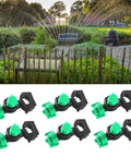 Ten Pack Tractor Sprayer Nozzles for High Efficiency Atomizing Irrigation shown with garden in background