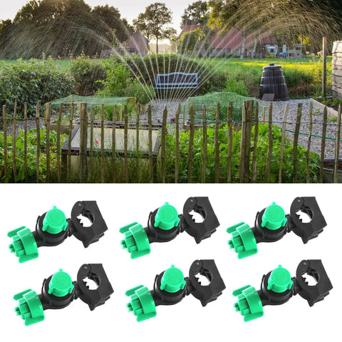 Ten Pack Tractor Sprayer Nozzles for High Efficiency Atomizing Irrigation shown with garden in background