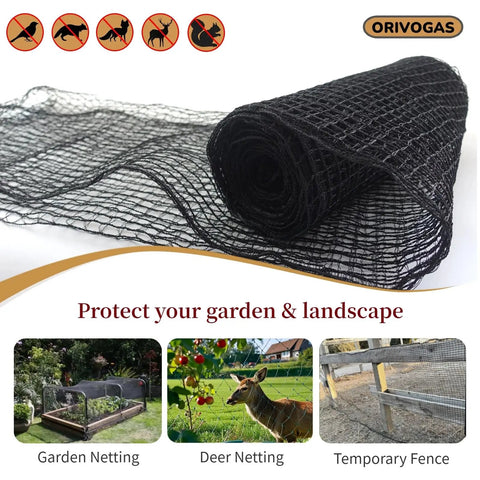 Heavy Duty Plastic Mesh Fence 4x75ft Deer Fencing With Reinforced Edges Easy Setup Black 55gsm Temporary Garden Netting Animal Barrier