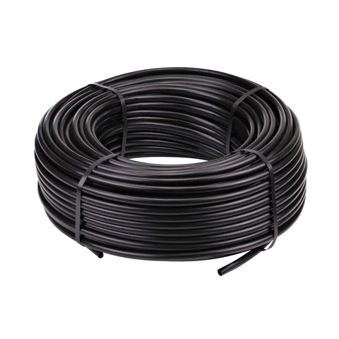 Half Inch Drip Irrigation Tubing 500 Foot Black Polyethylene Main Supply And Feeder Line Coil in black