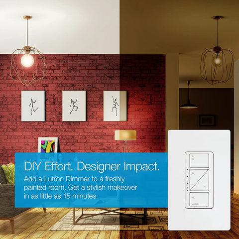 Smart Dimmer Switch With Wall Plate For Led Lights Up To 150 Watts Single Pole Or 3 Way No Neutral Required Requires Smart Hub