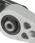 Close-up of Upgraded Rear Engine Mount Dogbone Bracket, showcasing alloy and elastomer for Turbocharged models.