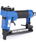 Job Site Tough 18 Gauge Pneumatic Brad Nailer Stapler Duo with Touch Trigger Safety Lock and rubberized grip.