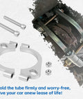 3.0 Inch Split Exhaust Flange Repair Kit 2 Pack With Flat Split Flange Replacement Kit Includes 4 Hex Socket Head Bolts And Nuts