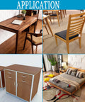 Applications of Twenty Pack One And A Half Inch Black Stainless Steel L Brackets in furniture and wood frame reinforcement
