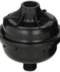 Black Whirlwind Filter for Spray Guns and Paint Booths, Heavy Duty Air Filter That Bends Not Breaks, front view