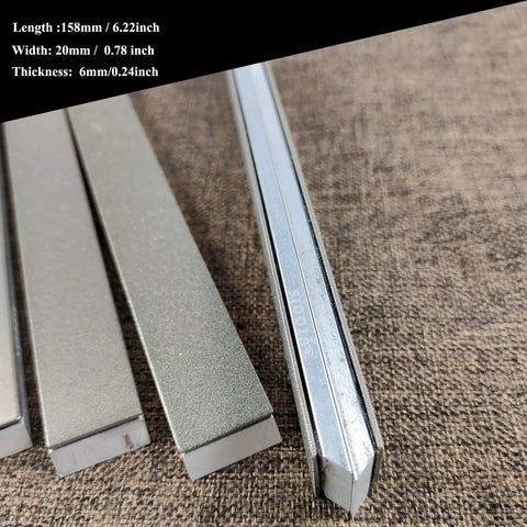10 Piece Diamond Knife Sharpening Stone Kit With Aluminum Blank Plates For Pro RX008 Knife Sharpener on fabric surface