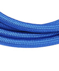 Close-up of blue flexible silicone steam hose, 9.8ft high temperature and high pressure steam tube for irons and dryers