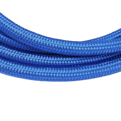 Close-up of flexible blue 9.8Ft Silicone Steam Hose For Irons High Temperature Resistant Durable Silicone Rubber