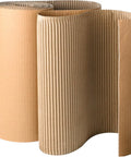 Beefy 17 Inch Wide Corrugated Cardboard Roll, 235 Inch Long, B-Flute Packing Paper for Moving, Shipping, and DIY, close-up view