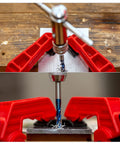 Adjustable Ratchet Tap Wrench T Handle For M5 To M12 Taps With 295mm Body in use on metalwork between clamps