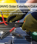 Hands using tool on Solar Extension Cable Set 6 Feet 10AWG With Male And Female Connectors Red And Black Dual Color Solar Panel Wire Adaptor Kit