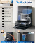 Deebot X9 Pro Omni Robot Vacuum And Mop With Beastly 16,600 Pa Suction For Deep Carpet Cleaning station setup view