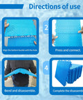 Installation steps for Interlocking Pool Drainage Mats For Above Ground Walkways Keeps Dirt Out Of The Pool 16 Pack Durable Plastic.