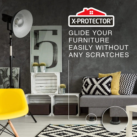 Move Heavy Furniture Without The Sweat Using These Versatile Furniture Sliders And Carpet Floor Glides With Thick Protective Socks That Guard Hardwoods While Making Awkward Relocations Totally Painless in a modern living room.