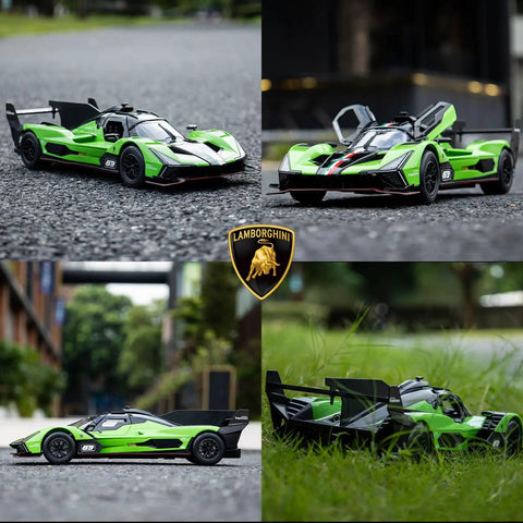 Lamborghini SC63 1 14 Scale Officially Licensed Remote Control Car With Realistic Supercar Vibe Dual Speed Modes 7 To 9 KmH And 9 To 11 KmH