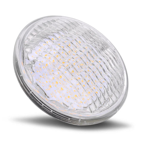 Close-up of PAR36 LED 12 Watt Outdoor Garden Landscape Lighting Low Voltage 12V DC AC IP65 Flood Lamp 3000K Warm White No Transformer Required AR111 G53 Spot Light For Pools Boats RVs And DIY Projects 6 Pack