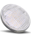 Close-up of an Eight Watt LED Flood Light For Outdoor Landscape And Pool 12V DC AC Waterproof IP65 Underwater 6000K Day White