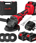 Killer Cordless Angle Grinder Powered By A Beefy Brushless Motor Cranking 12000 Rpm with charger and two 4Ah batteries
