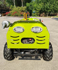 Heavy Duty Tracked Spraying Machine With Remote Control Crawler Sprayer For Farming Applications showing front view with headlights.
