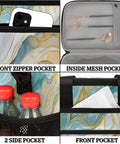 Compartments of Insulated Picnic Backpack Lunch Box For Women And Men Portable Go To Cooler Tote For Picnics Beach Work Travel Office