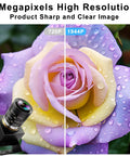 Five Megapixel Global Shutter USB Camera with high-resolution comparison on a rose