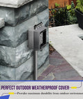 Extra Duty Outdoor Outlet Cover For In Use Weatherproof Decorator GFCI Receptacle Enclosure With Clear Cover 1 Gang 6.25 In H