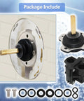 Complete Mixer Cap and Pressure Balancing Unit Kit for K-15701-K and K-15700-K Mixing Valves, showing brass stem parts