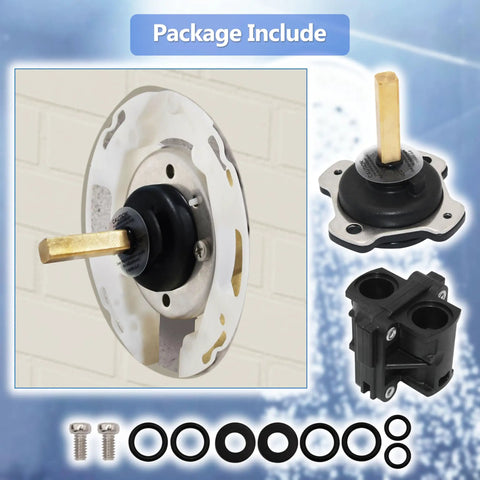 Complete Mixer Cap and Pressure Balancing Unit Kit for K-15701-K and K-15700-K Mixing Valves, showing brass stem parts