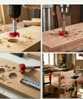 Heavy Duty Forstner Drill Bits Set Features Multi Sizes Carbide Wood Boring Tool For Smooth Hole Cutting And Pro Cabinet Crafting drilling holes in wood.
