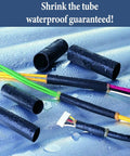 All In One 750 Piece Heat Shrink Tubing Kit With 12 Color Coded Sizes, Waterproof Adhesive Lined Tubes On Wires, Flame Retardant PVC