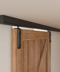 Ceiling Mount Box Rail Barn Door Hardware Kit For Single Door Applications Up To 35.4 Inches Wide And 39.6 Inches Panel Width