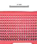 Steel Pin Gauge Set 190-Piece 0.061-0.250 In Range Minus Tolerance 0.0002 In Bearing Steel with plastic case display