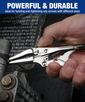 Mini Long Nose Locking Pliers 4.5 Inch Chrome Vanadium Steel used for twisting wire on metal pipe