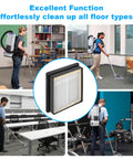 Top Notch HEPA Vacuum Filter Replacement For Backpack Vacuums Compatible With Super Coach Pro 6 And Pro 10 GoFree Flex Pro ProVac FS 6 Twin Pack High Efficiency Filtration in use by cleaners in various settings.
