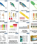 All In One Freshwater Fishing Lure Kit With Tackle Box Included Crankbaits Soft Plastic Baits Poppers Minnows Hooks Weights