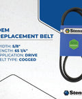 OEM Replacement Belt 265-864 For Scag 483157 Lawn Mower Drive Belt on display package