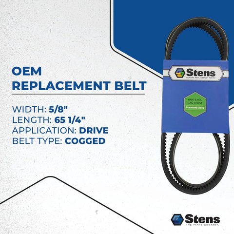 OEM Replacement Belt 265-864 For Scag 483157 Lawn Mower Drive Belt on display package