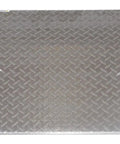 Built Different Aluminum Dock Plate For Two Wheel Hand Trucks 500 Lb Load Rating Loading Bridge Ramp 24 By 30 Inch top view with textured surface