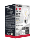 Packaging of Dimmable LED Filament Bulbs S12416 810 Lumens 8W A19 E26 Medium Base 3500K Neutral White 90 CRI Wet Location Rated 120V