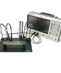 Hands Free Soldering Third Hand Tool Kit with 2x SQ350 and 4x SQ10 Probes for Fast Measurements and Rework setup on workbench