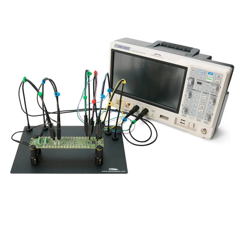 Handsfree Probe Kit With 2x SQ500 500 MHz And 4x SQ10 Probes For Handsfree Versatile Oscilloscope Measurements On Your Electronics Workbench To Level Up Your Setup Includes Tip Protection And Auto Scaling Compatibility with oscilloscope and PCB