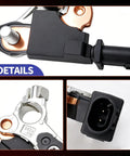 Automotive Battery Current Sensor Straight Swap For Dodge Challenger Charger Viper Ram Journey No Sweat Install Replace 4692269Ai 4692269Ah close-up view of detailed module with connector.