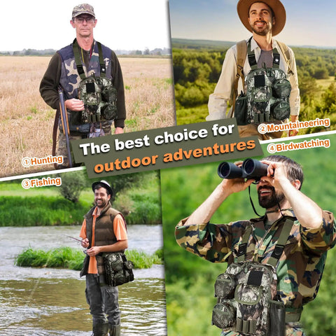 Rugged Tactical Shoulder Bag For Outdoors Crossbody Sling Chest Pack For Hunting Hiking Fishing Lightweight Everyday Carry Pouch Waterproof And Scratch Resistant 600D Gear Bag in diverse outdoor activities
