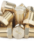 Pro Grade Solid Brass Pipe Plugs Quarter Inch Male NPT Thread Heavy Duty Japan Import No Lead Hex Head Bulk Fittings Built Like A Tank With Smooth Threads For Real Deal Plumbing 500 Piece Batch, showing hex head brass fittings.