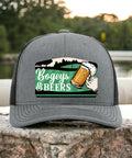 Funny Bogeys And Beers Golf Hat For Men With A Classic Trucker Look Cracks Open A Cold One On The Course And Delivers Laughs