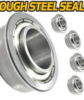 Heavy Duty Front Wheel Bearing And Spanner Rebuild Kit With Beefed Up 304 Stainless Steel Upgrade For 11 By 4 To 5 Wheels On Ariens Gravely Ikon X And Ikon XD 42 Inch And 52 Inch ZT Lawn Tractors, bearings